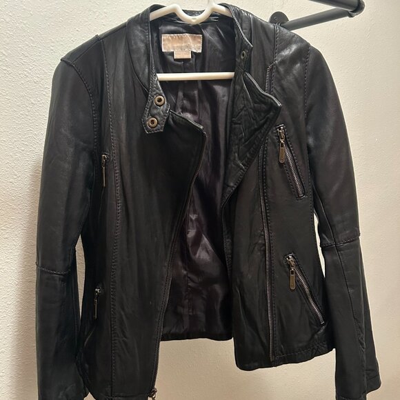 Michael Kors Leather Jacket - Picture 2 of 5